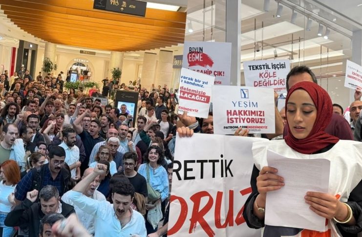 Atamay işçileri üç büyük kentte Tommy Hilfiger’ın kapısına dayandı: Sözünü tut, hakkımızı öde