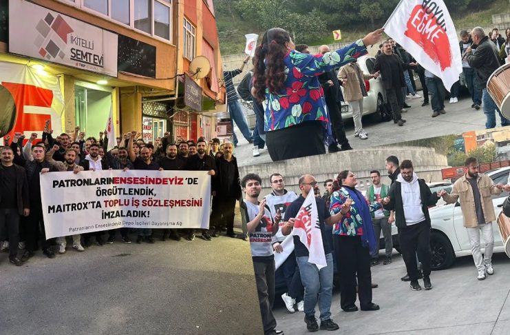 Toplu sözleşme imzalandı, Maitrox depo işçileri zaferi halaylarla kutladı: İşçiler sermayeye karşı birleşerek kazandı