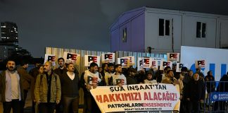 ŞUA İnşaat işçileri hakkını istiyor: İki patron zenginleşecek diye işçinin hakkı gasp ediliyor